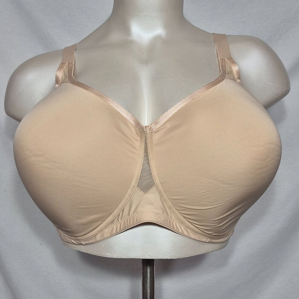 50DDD Avenue Body Comfortably Cool No-Wire Wire Free Bra Almond Beige‎ NWT